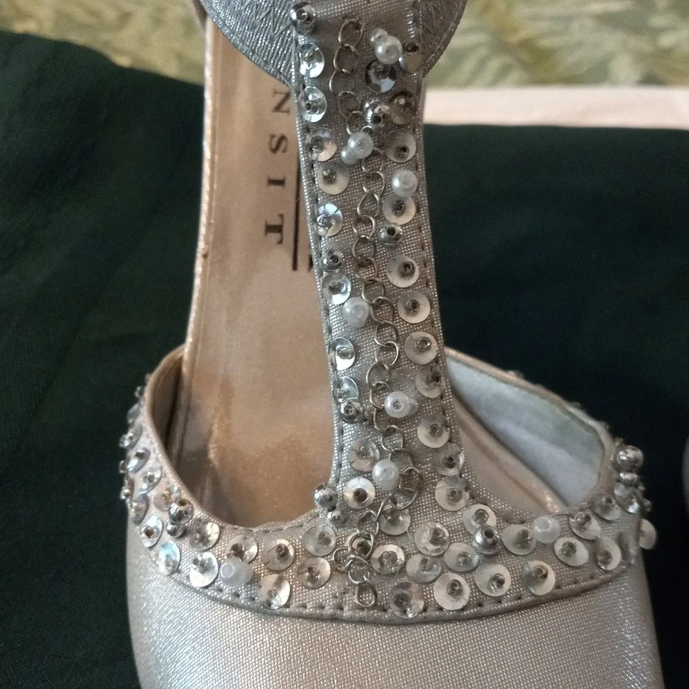 Silver Sandal Heels - Picture 6 of 9